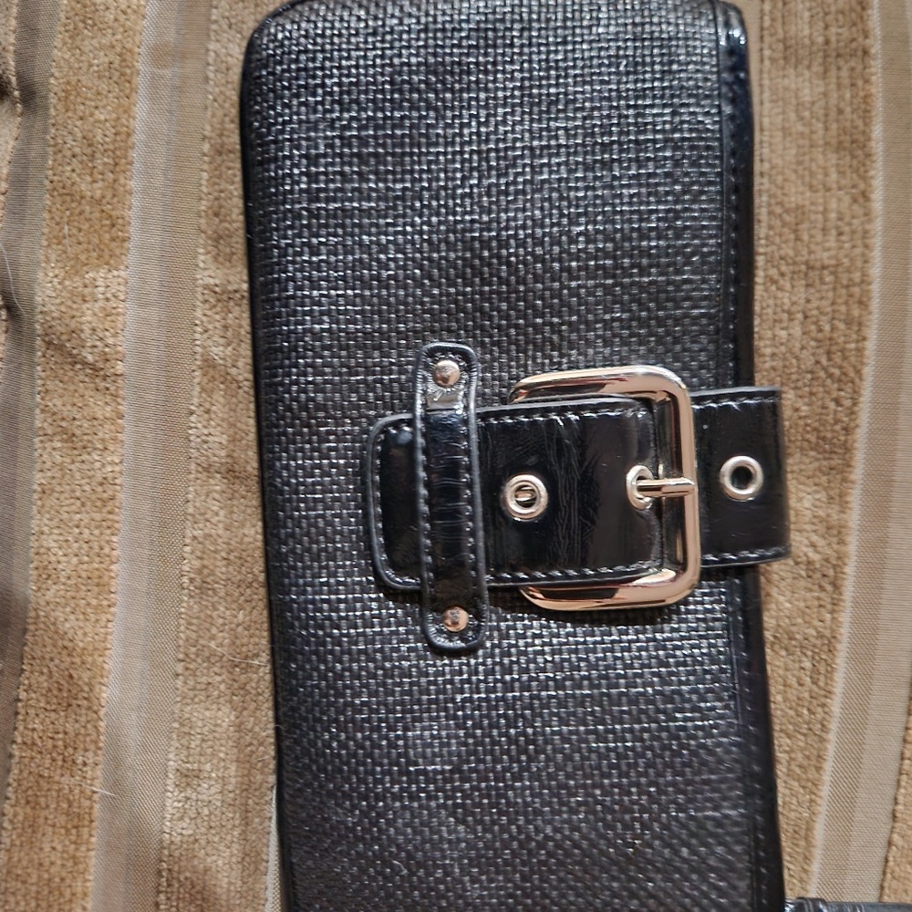 ANN Taylor blue clutch/wristlet